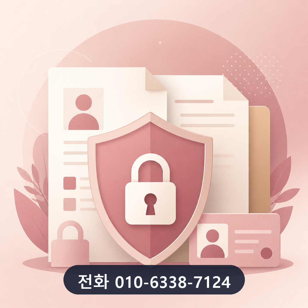 카드 한도 현금화 업체 개인정보 보호 이미지